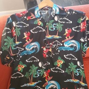 Surfin Santa Hawaiian shirt